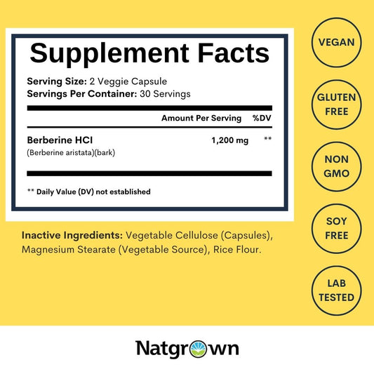 Berberine 1,200mg — Natgrown