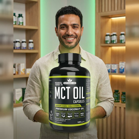 100% MCT Oil Capsules 1200mg — Natures Aid