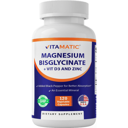 Vitamatic Magnesium Bisglycinate + Vit D3 and Zinc — Vitamatic