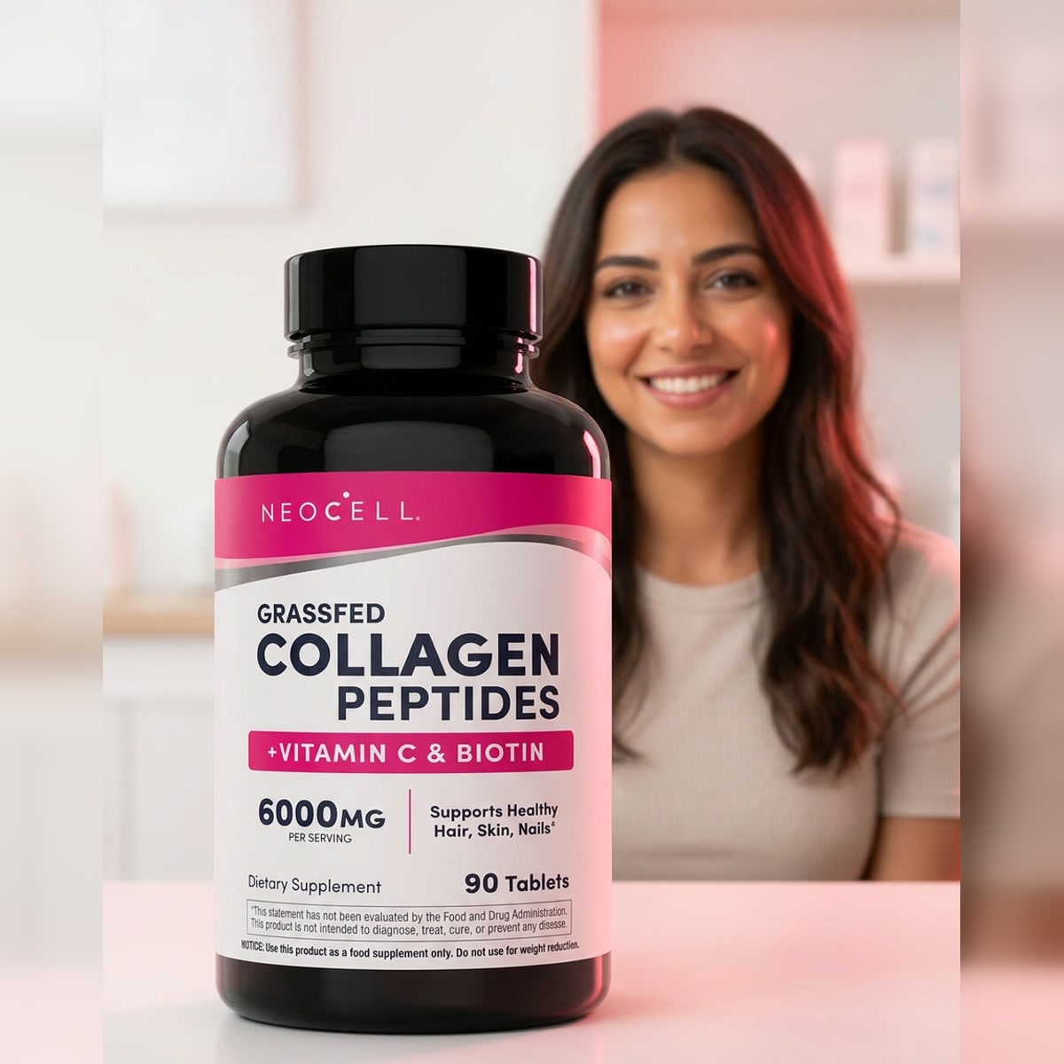 NeoCell Grassfed Collagen Peptides + Vitamin C & Biotin 6000mg — NeoCell
